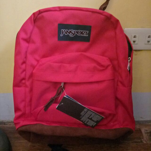 red jansport backpack