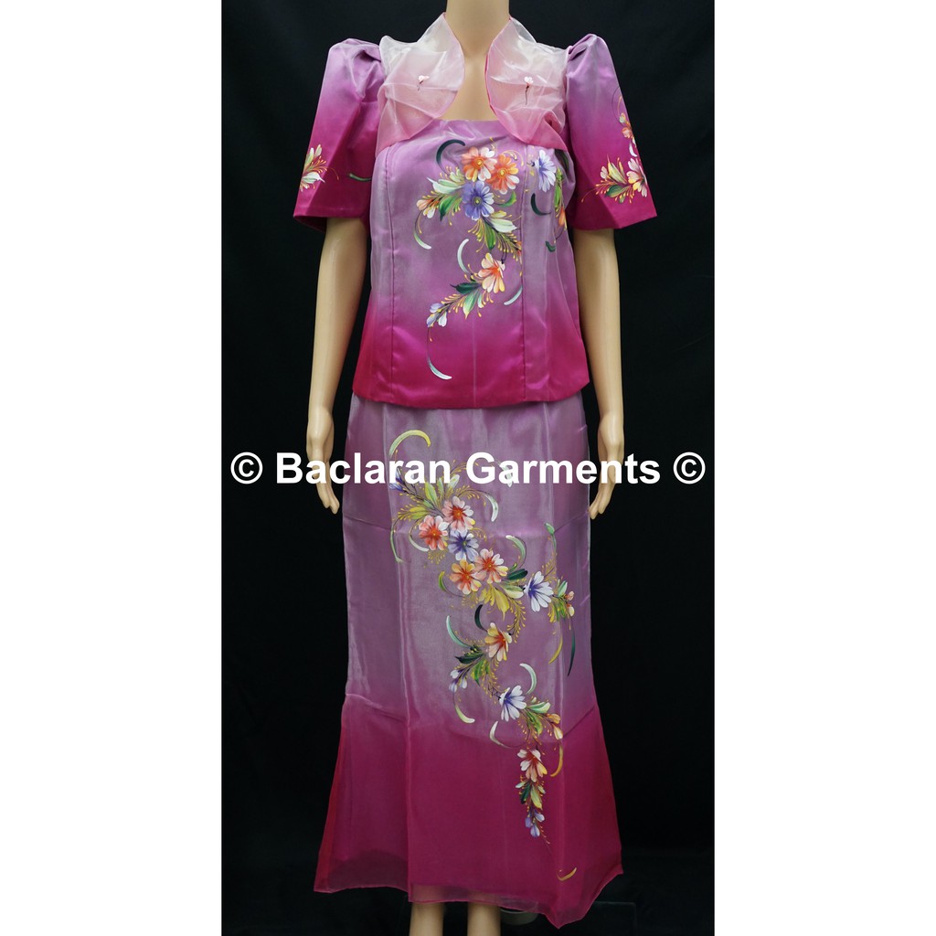purple filipiniana