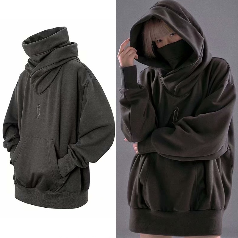 【M-3XL】Japanese Harajuku style Oversized big neck hoodie for men Hip ...