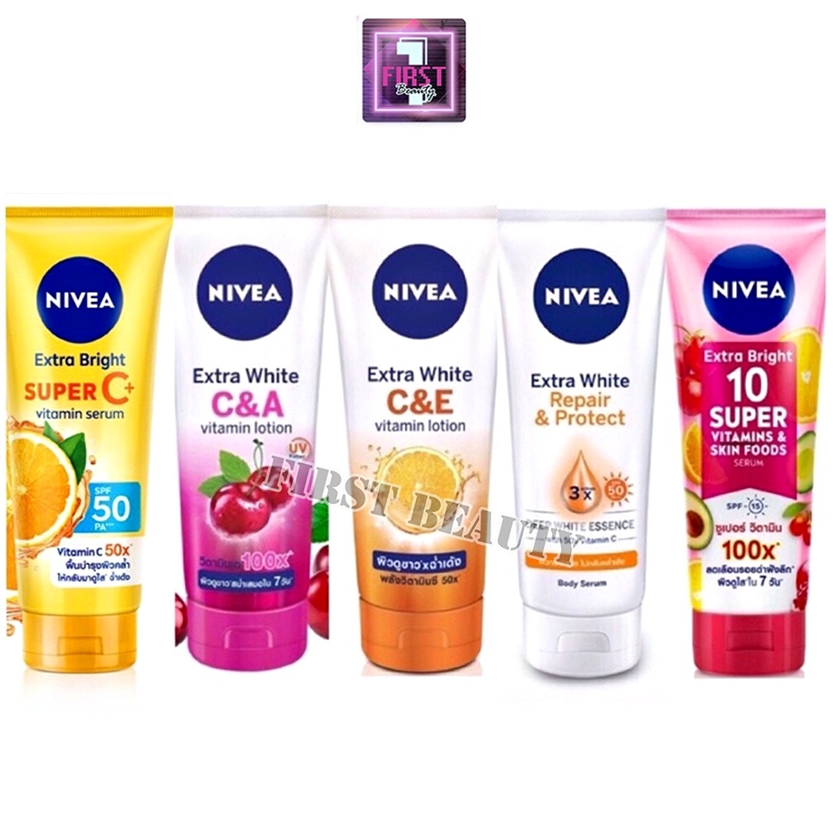 NIVEA C&A and C&E Lotion 10 Super Extra White and 10 180 ml. Shopee Philippines