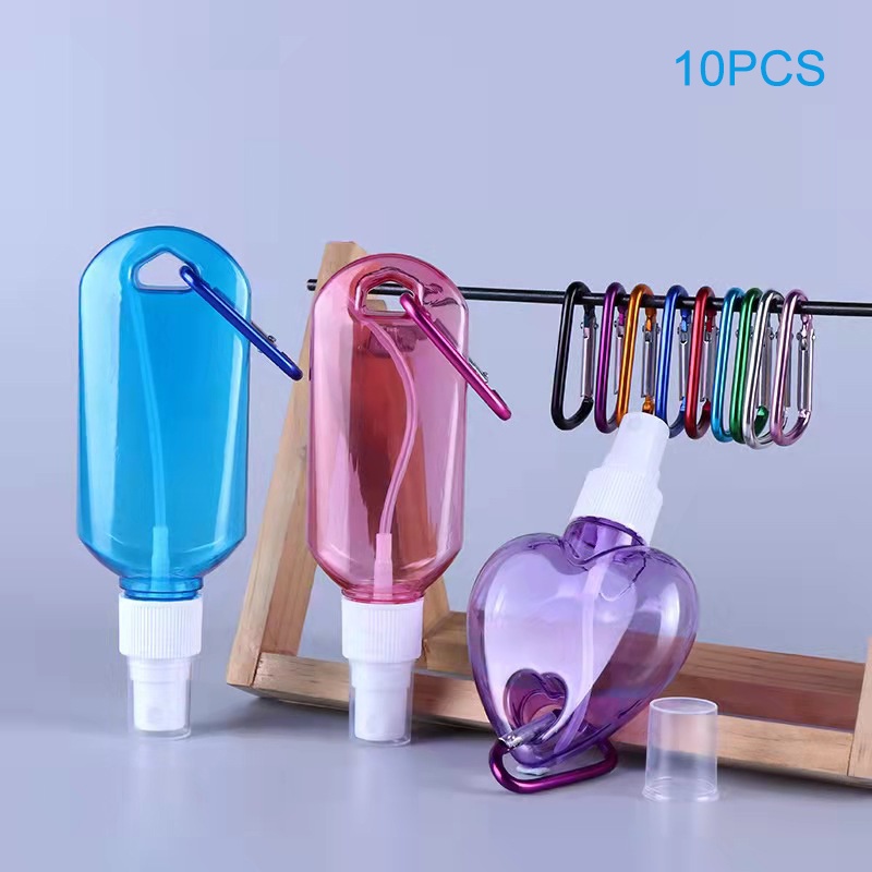10PCS Wholesale Colour Alcohol Spray Bottle Keychain Spray Bottle Empty