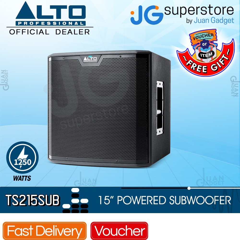 Alto Professional TS215S 15" Truesonic Subwoofer with Quiet, Passive