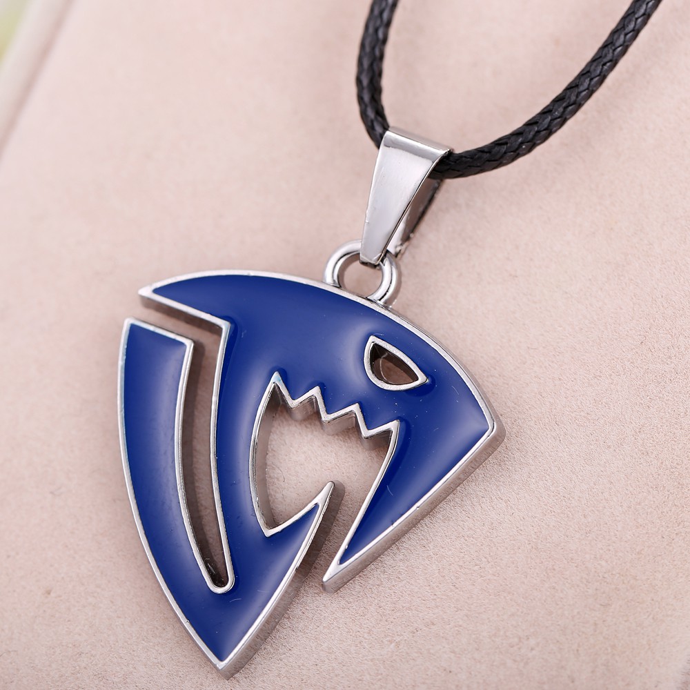 Hsic 12pcs Lot Christmas Gifts Fairy Tail Saber Tooth Logo Blue Pendant Necklace For Men And Women Shopee Philippines