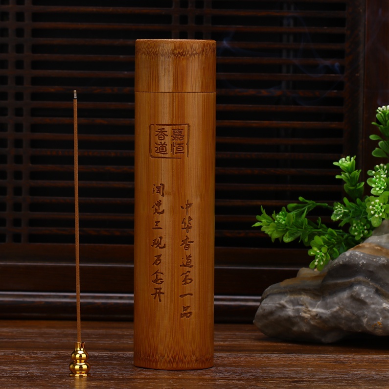 Incense Tube Fragrance Barrel Household Natural Bamboo Laoshan Box ...