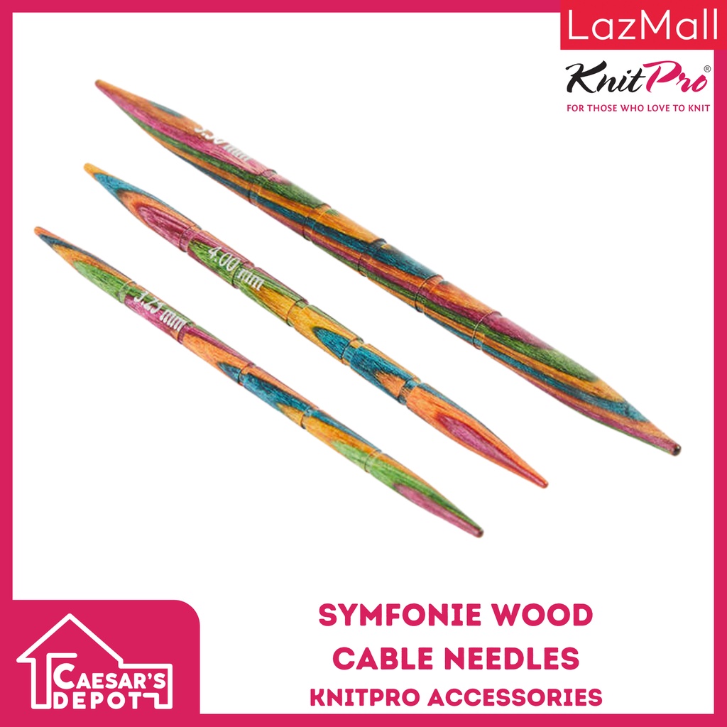 KnitPro Accessories Symfonie Wood Cable Needles (20501) Shopee