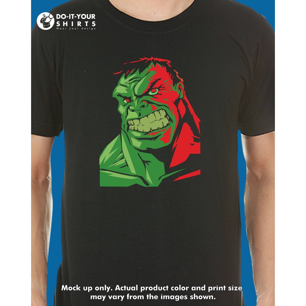 Marvel Hulk Angry Unisex Tshirt Black