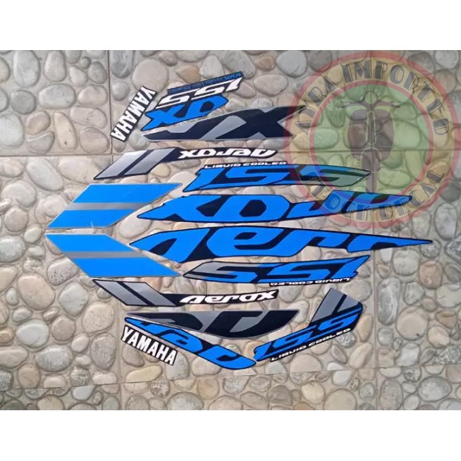 Aerox Blue Decals Ubicaciondepersonascdmxgobmx