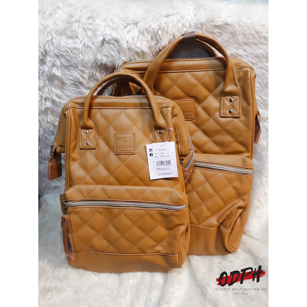 anello quilted leather backpack