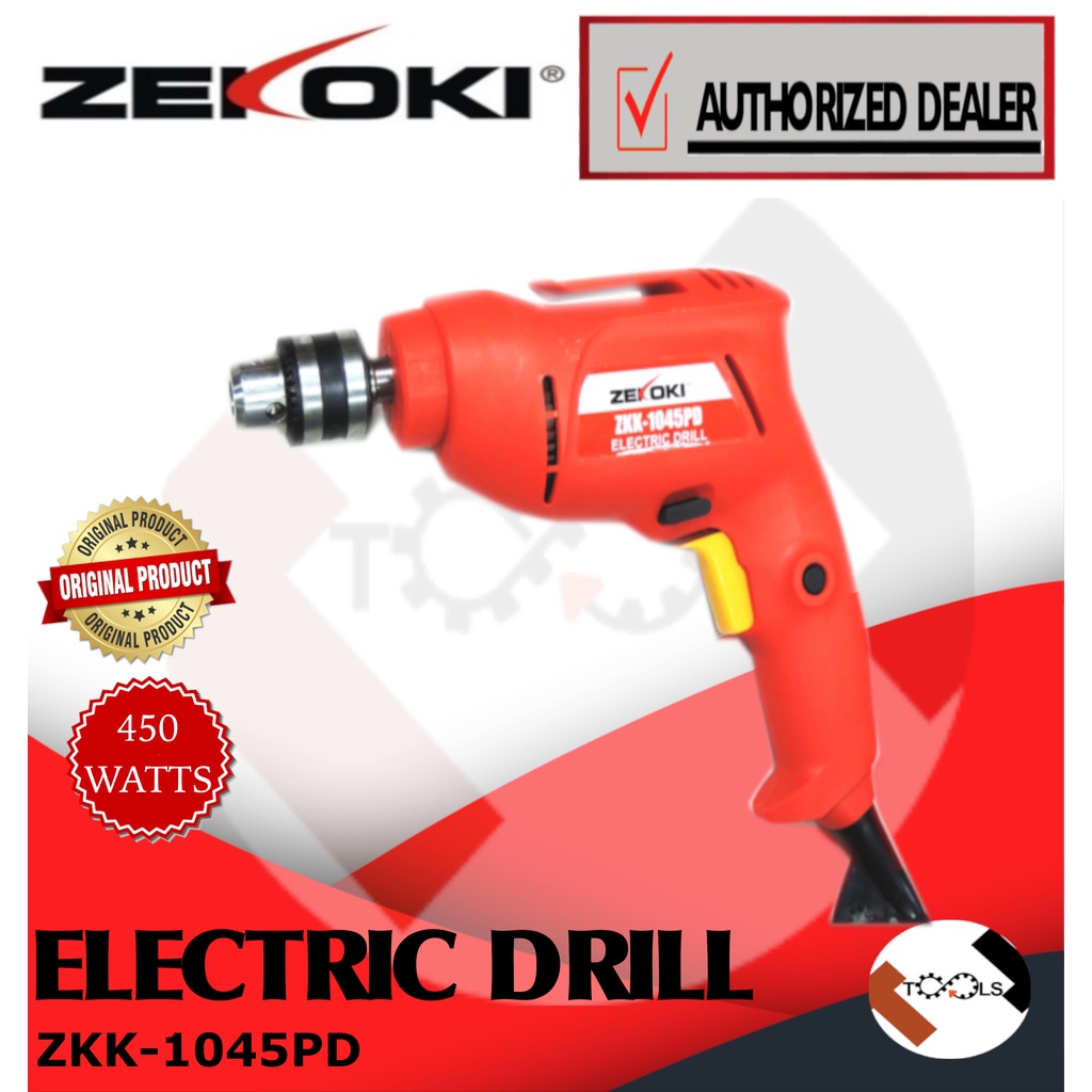 Zekoki 1045 PD Drill with Reverse 450 watts *TOOLTECH* Shopee Philippines