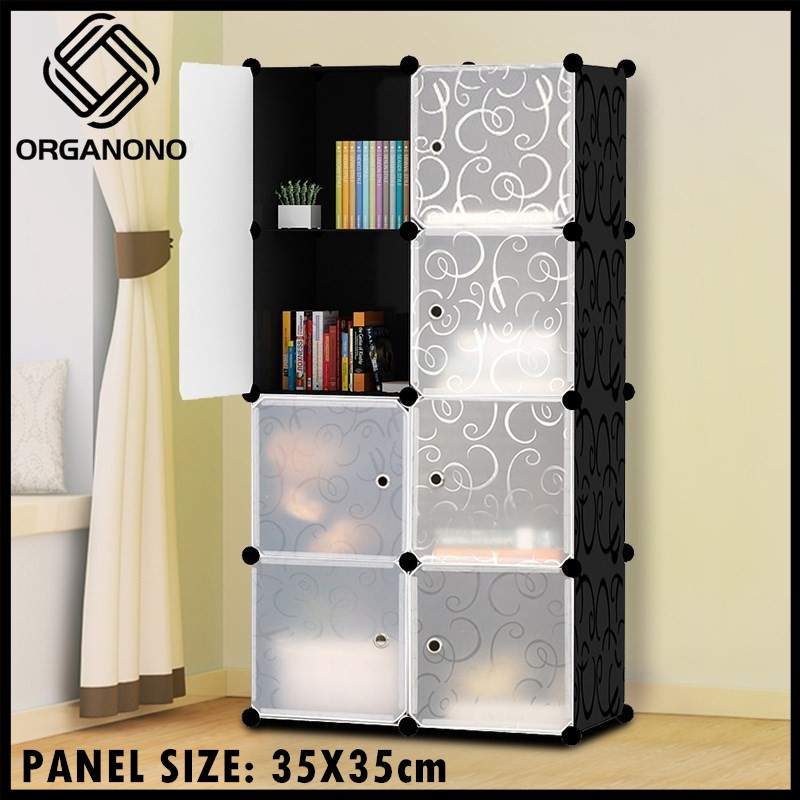 Organono Multipurpose 8 Doors Cubes Diy File Toy Storage Book