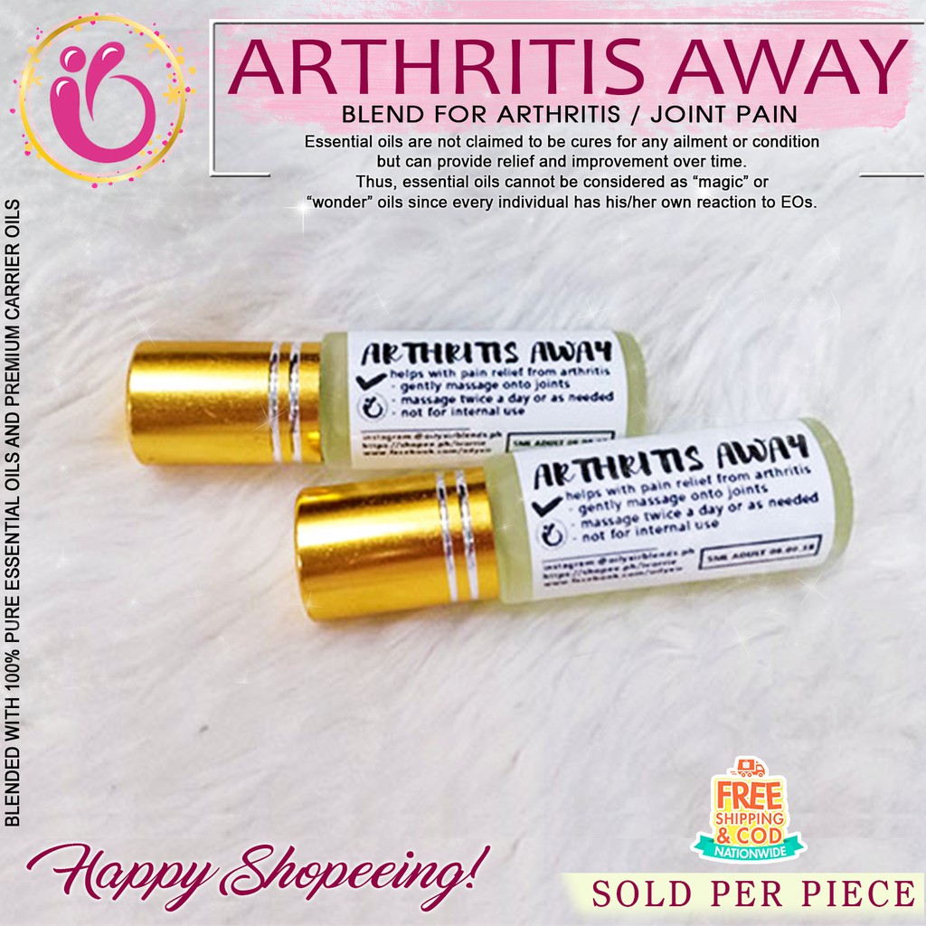 Oilyxir Arthritis Away Pure Essential Oil Roller Pray For Adults Shopee Philippines