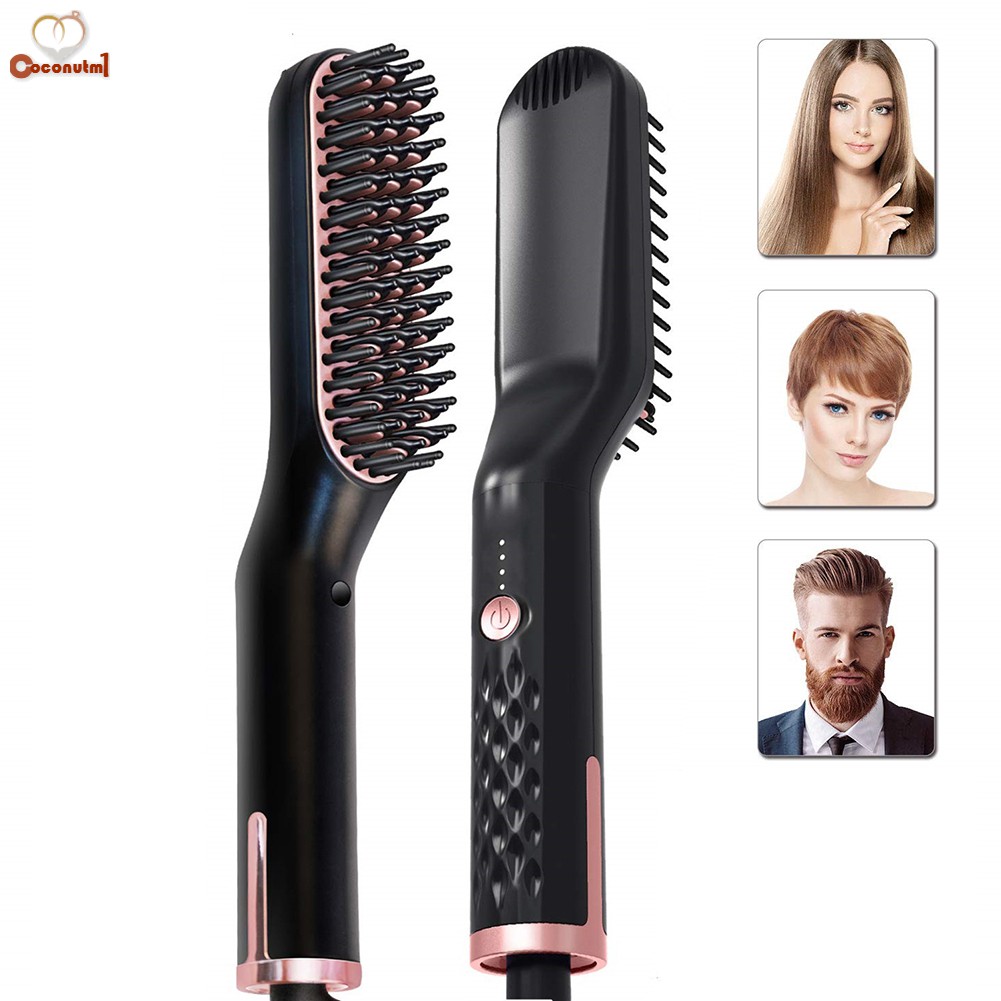 heated comb men's hair