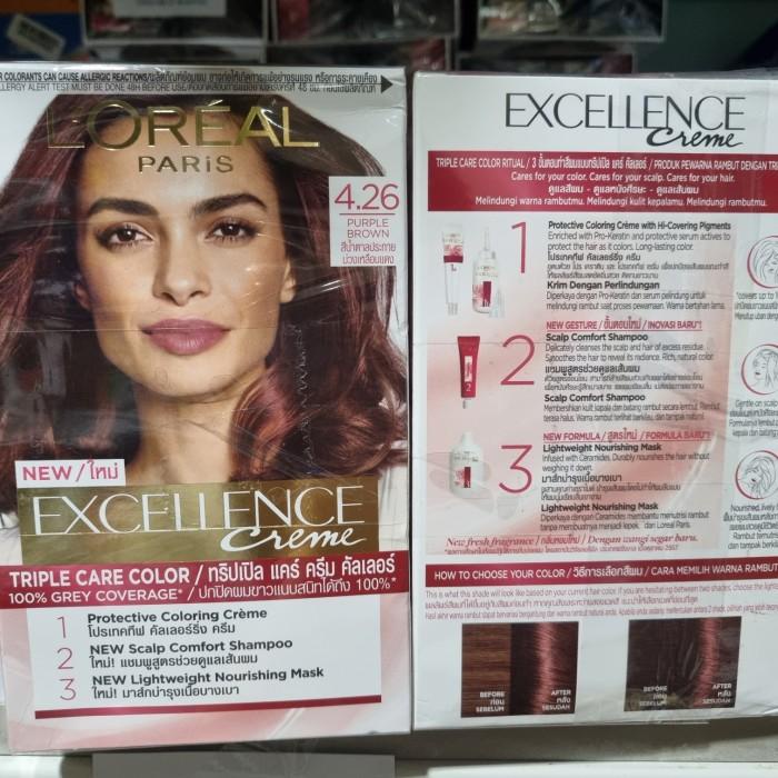 Loreal Paris Excellence Creme Hair Color 4 26 Purple Brown Hair Paint