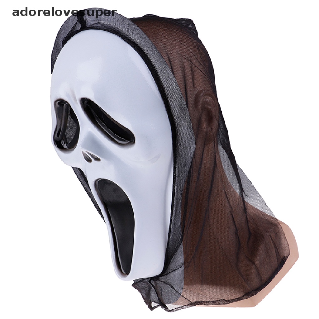 AD1PH Scary Scream Ghost Face Mask Fancy Bloody Dress scary Halloween Party Costume Martijn