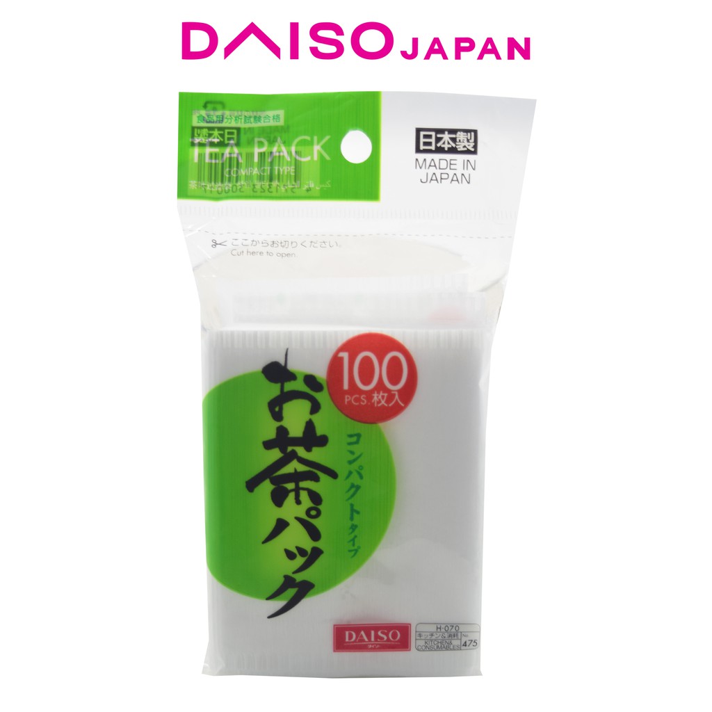 Daiso Tea Bag Filter Pack 100s Shopee Philippines