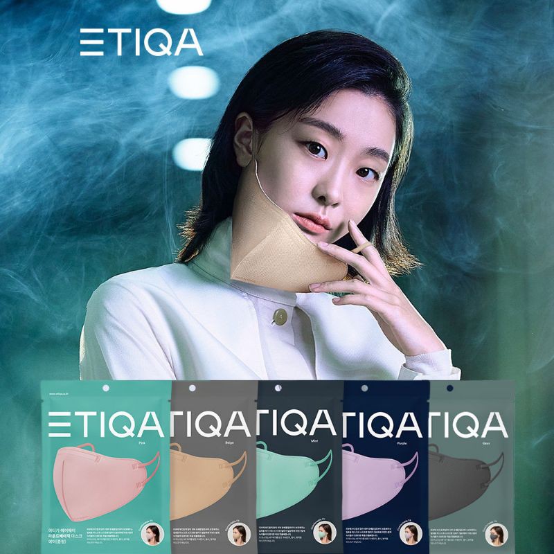 Etiqa Airway Round Basic 5 Color Mask/4Ply/11safety test passed/1pc