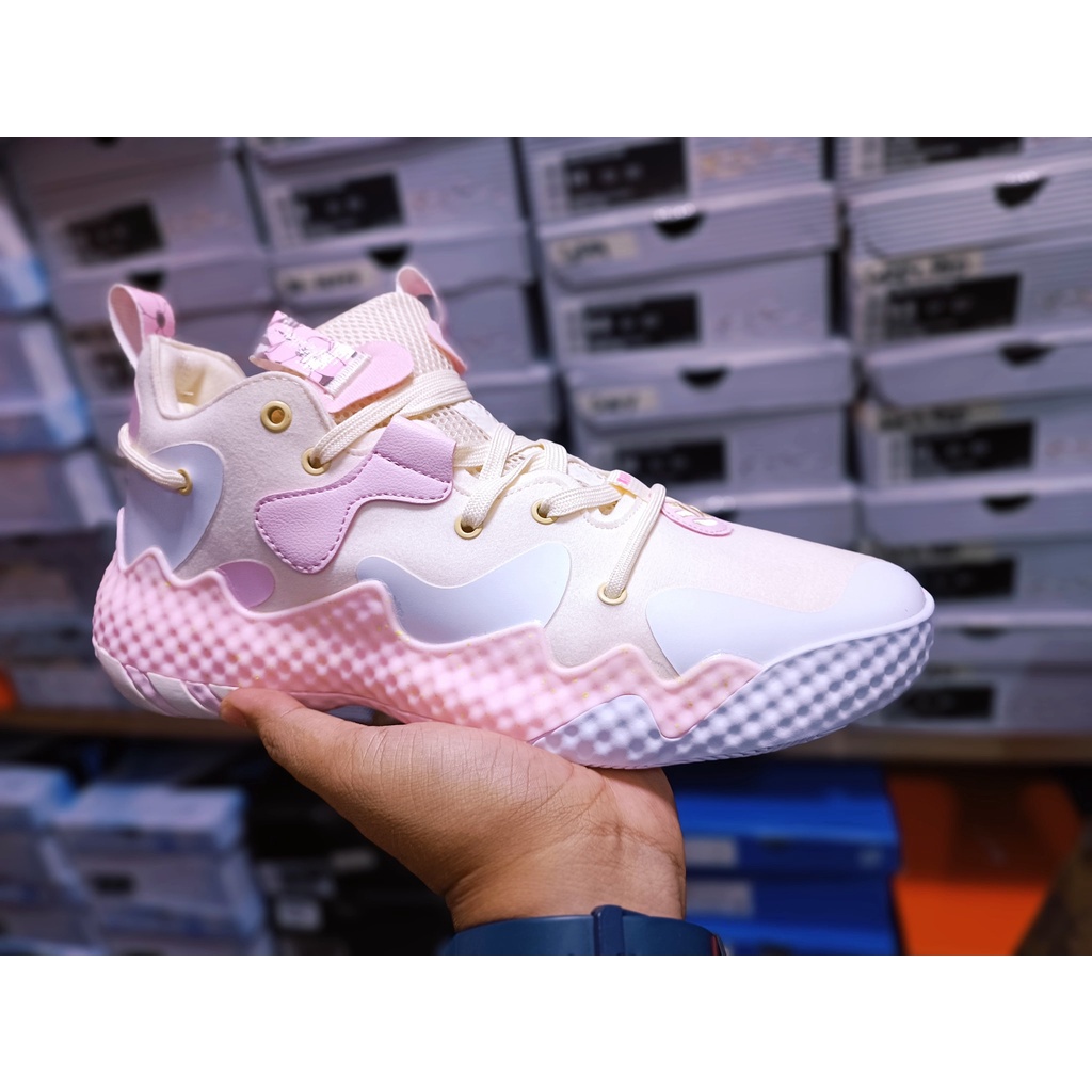 Adidas Harden Vol 6 mens Sakura Pink/Beige/Purple Basketball Shoes Free
