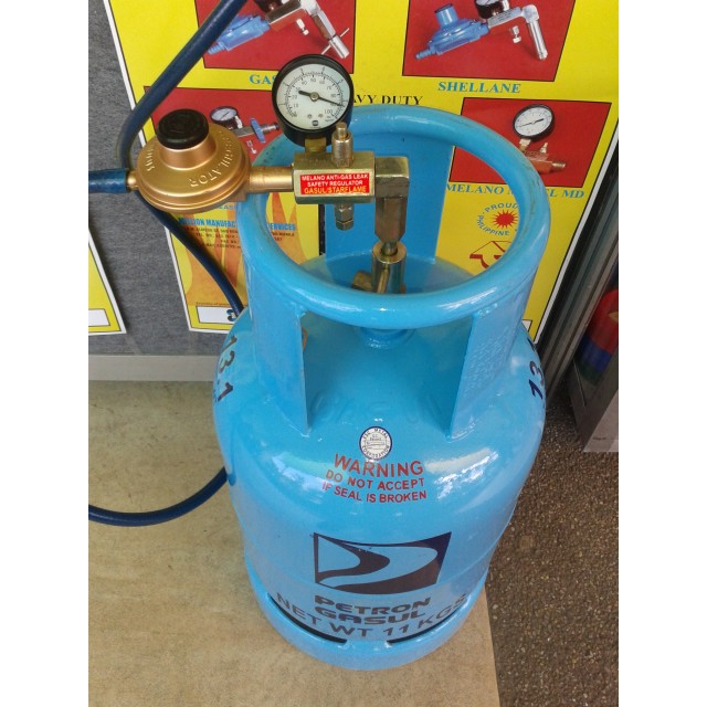 Patented Gas Safety Regulator with Adj. Flow Control and Adaptor Unit