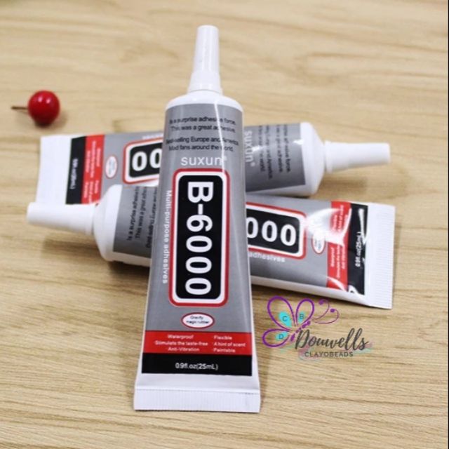 B6000 MULTI PURPOSE CLEAR GLUE 25ml 50ml 110ml FABRIC GLUE | Shopee ...