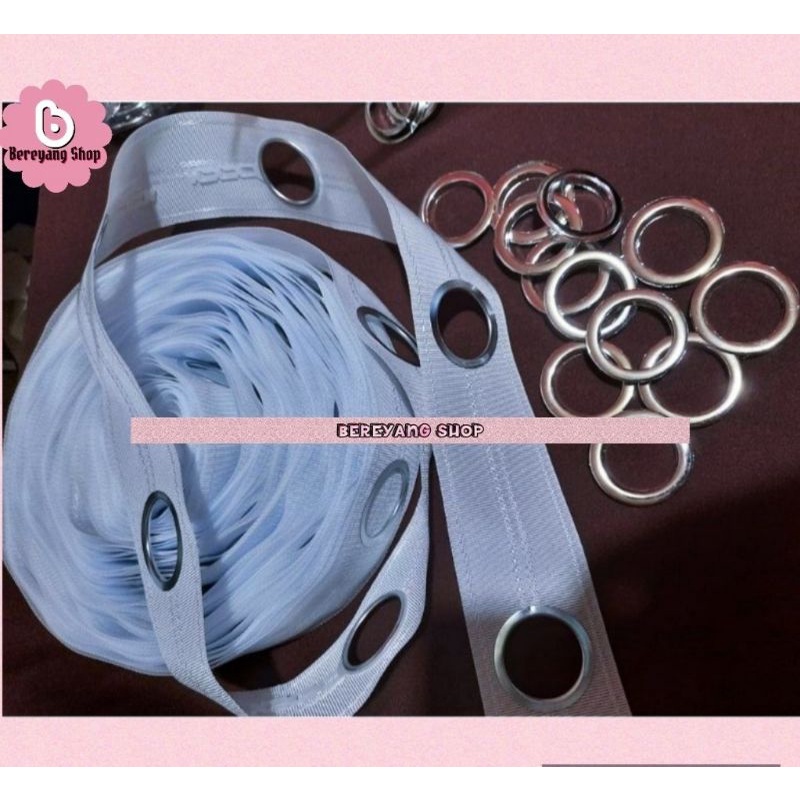 Grommet Tape with Ring For Curtains/1yard=36inch./91cm (PER YARDA
