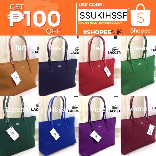 lacoste bag colors