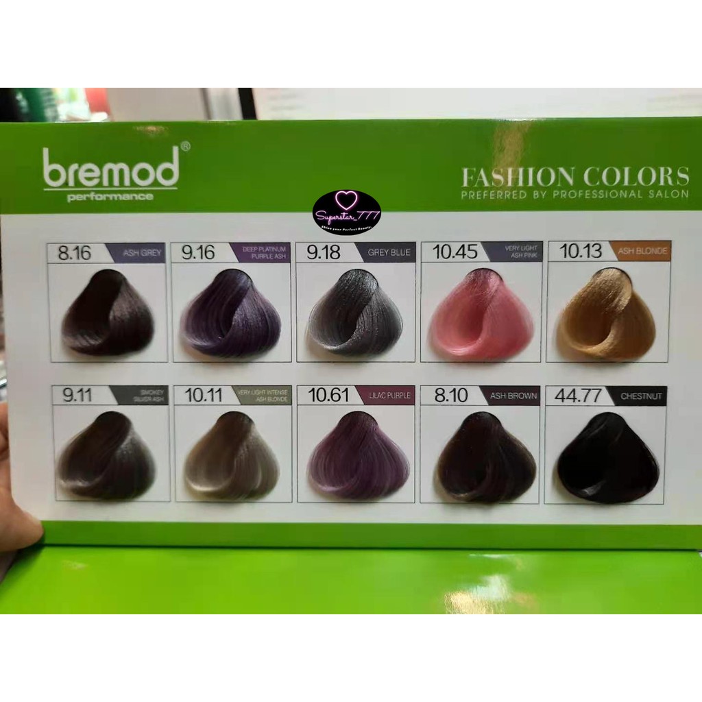 bremod hair color chart 400 bremod hair color cream use color chart