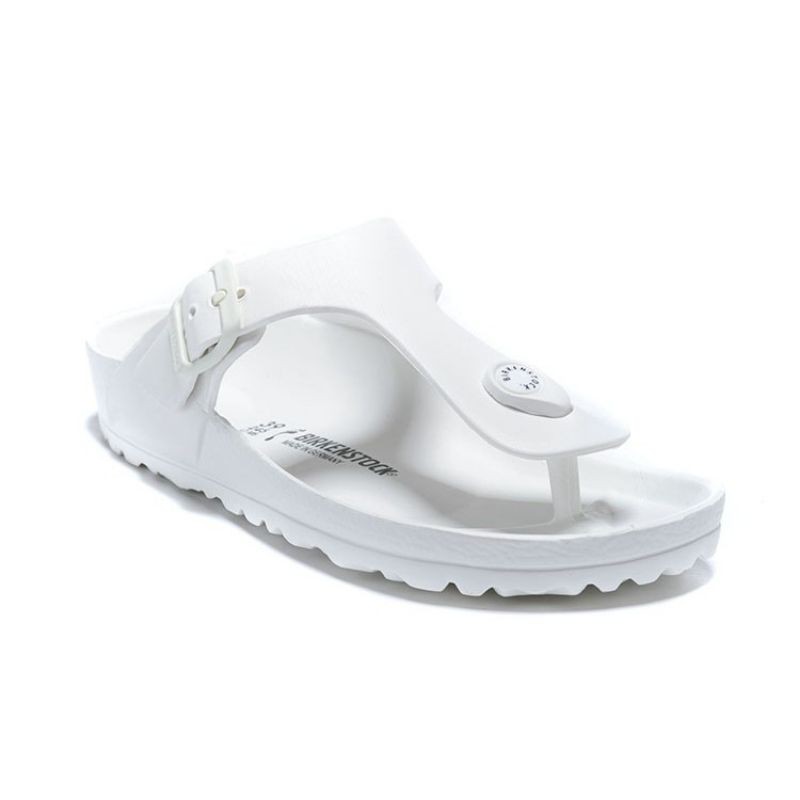 silver birkenstocks rubber
