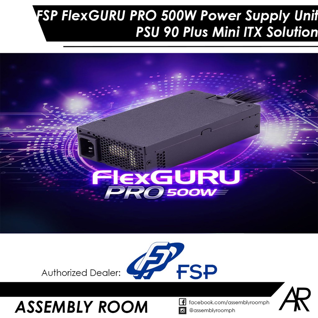 Fsp Flexguru Pro 500w Power Supply Unit Psu 90 Plus Mini Itx Solution Flex Atx Fsp500 50fdb Flexatx Shopee Philippines