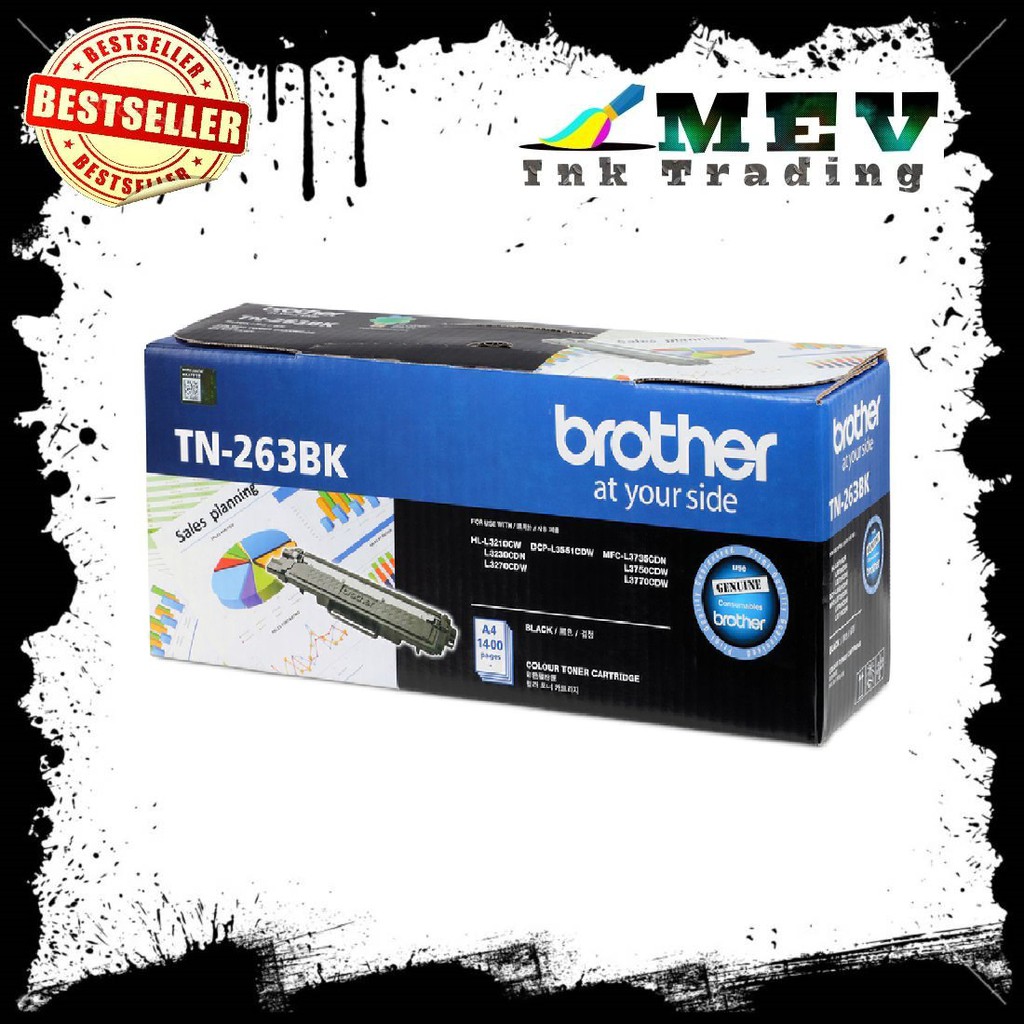 BROTHER TN-263 (TN263) BLACK ORIGINAL TONER CARTRIDGE | Shopee Philippines