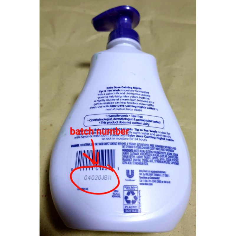 baby dove calming nights lotion