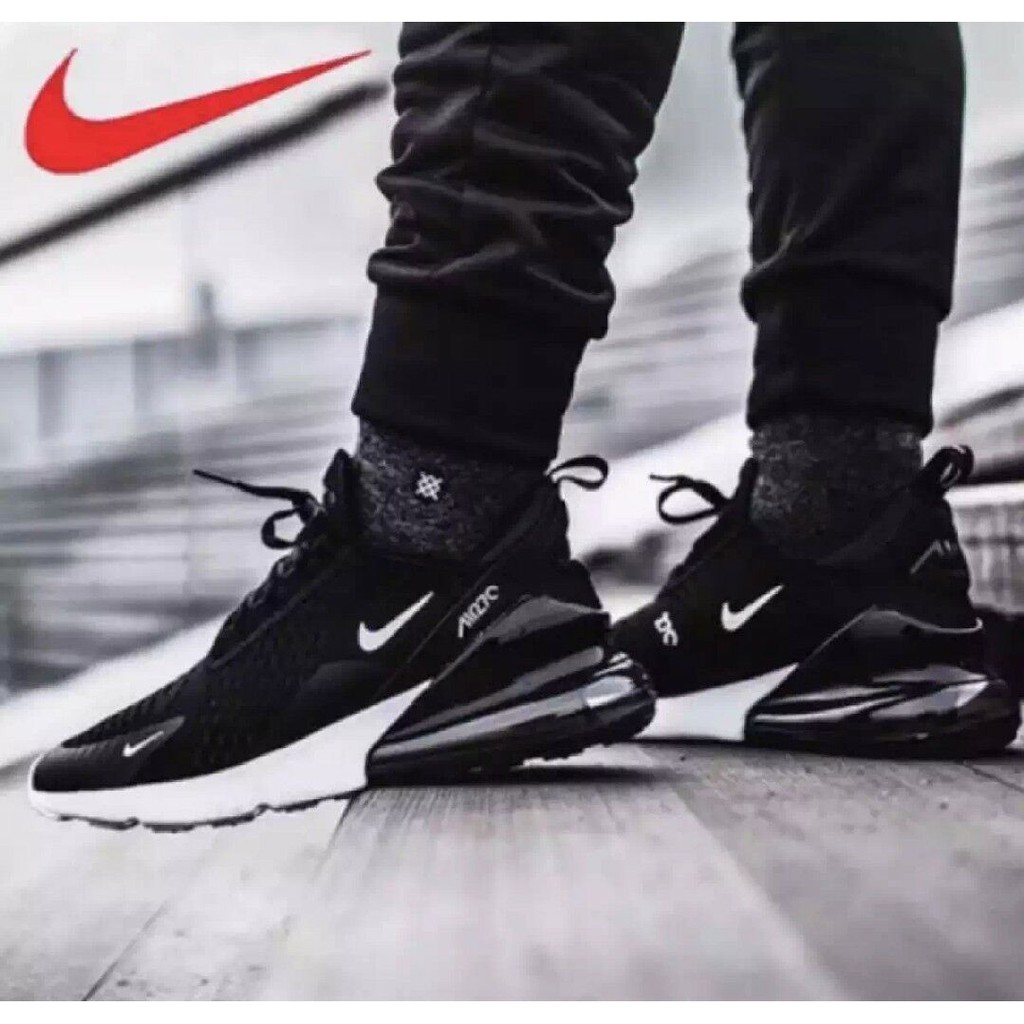 NIKE AIR MAX 270 CLASS A RUNNING SHOES (black white) FOR MEN AND WOMEN SIZE( 36-45) | Shopee Philippines