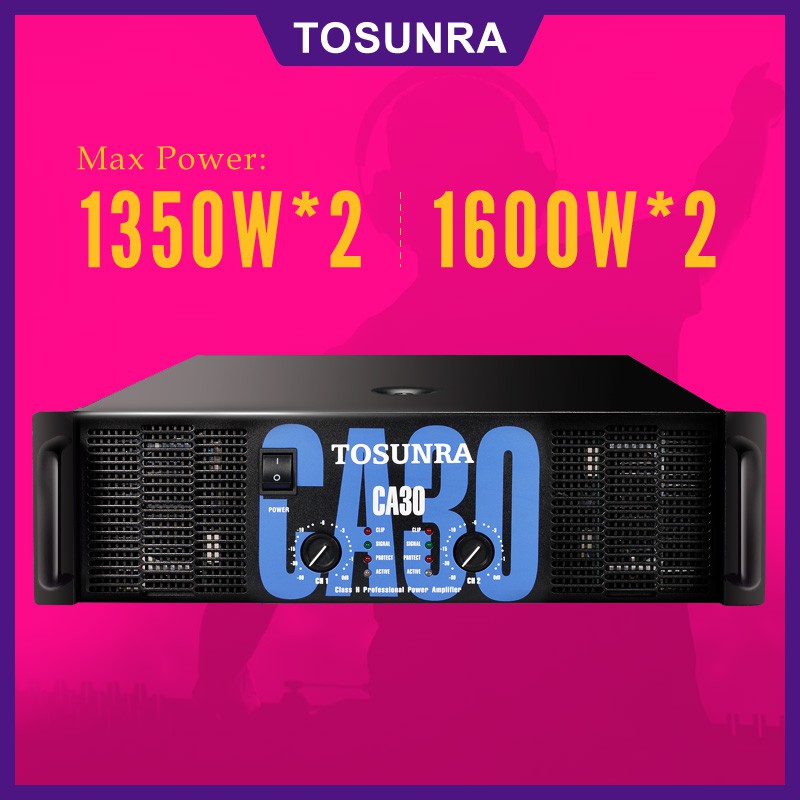 TOSUNRA Amplifier CA30 Professional Power Amplifier 1350W*2/1600W*2