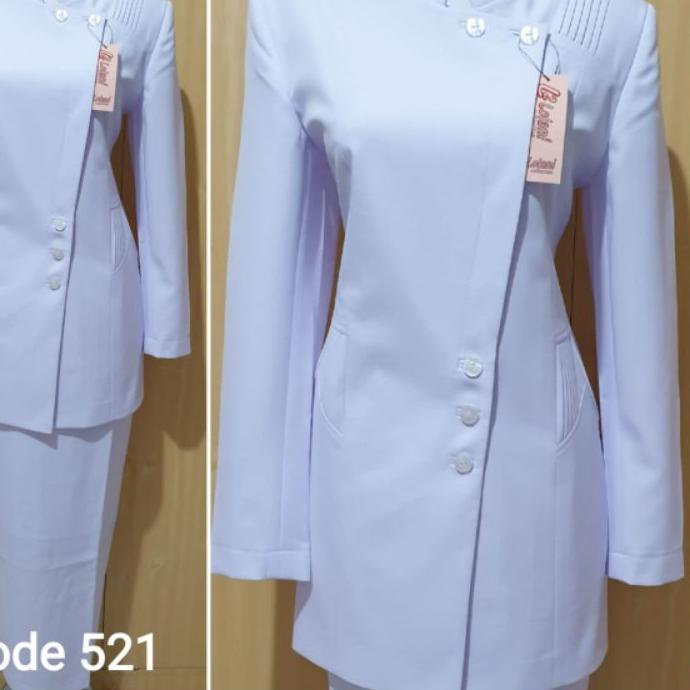 PUTIH White Work blazer Nurse Uniform lolani And excelen Work Clothes ...