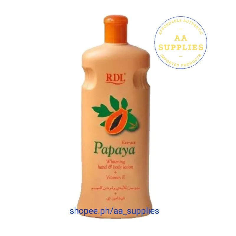 RDL PAPAYA WHITENING LOTION 600ML Shopee Philippines