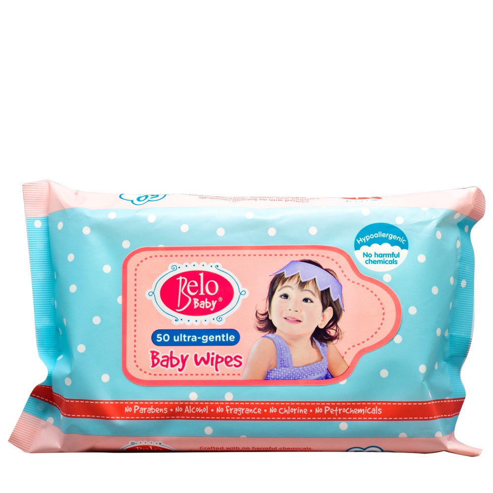 Belo Baby Wipes (50 Ultra-Gentle Sheets 