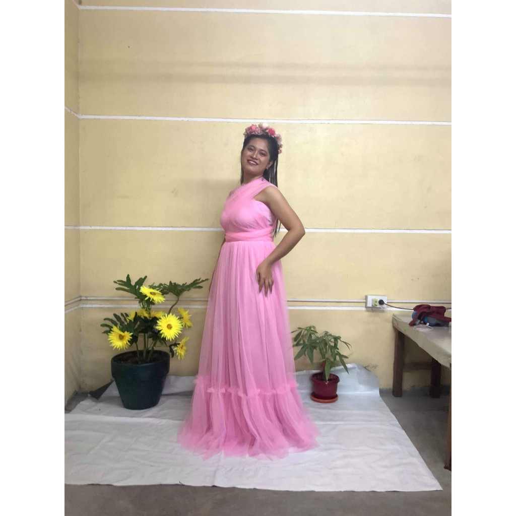 infinity dress with tulle