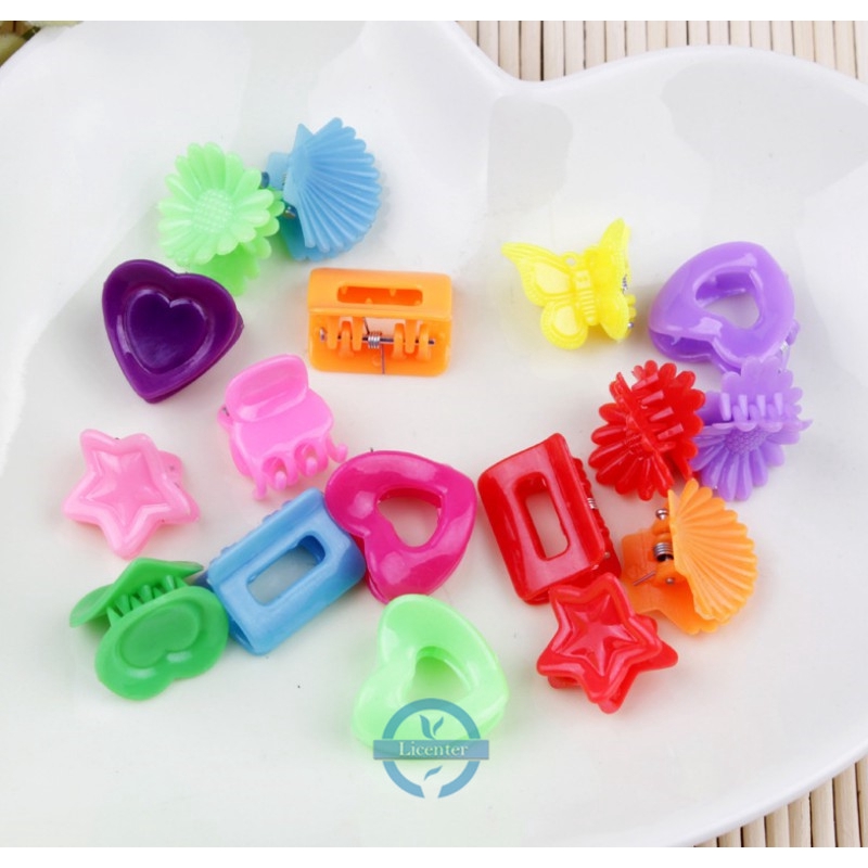 plastic butterfly hair clips
