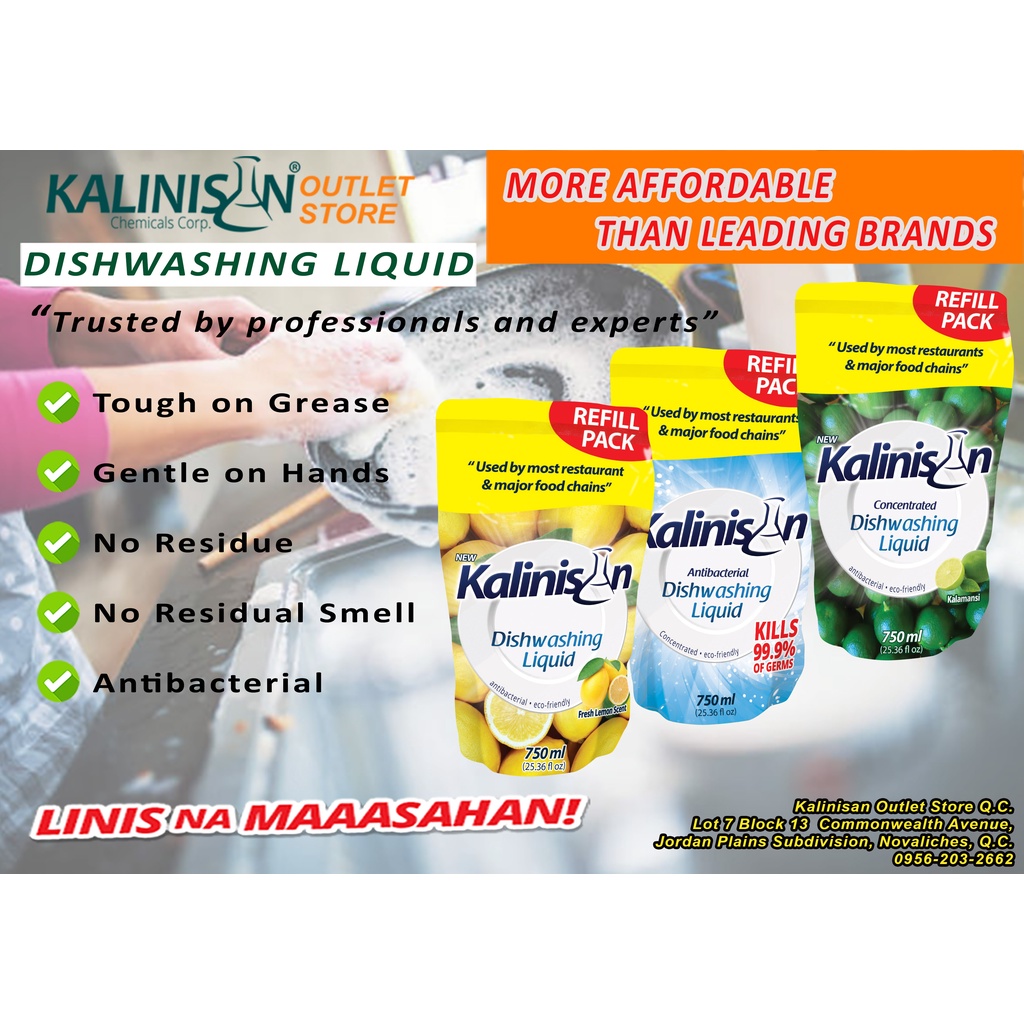 Kalinisan Dishwashing Liquid 750ml Shopee Philippines