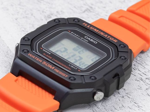 casio illuminator orange