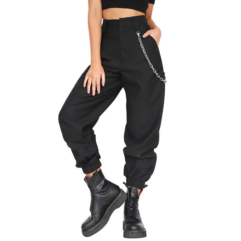 womens cargo pants white