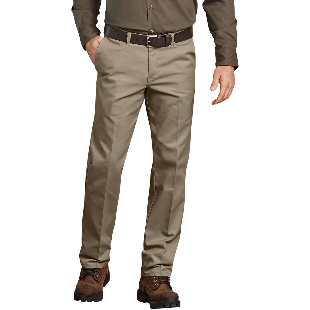 Genuine Dickies Flat Front Comfort Waist Flex Pants For Men