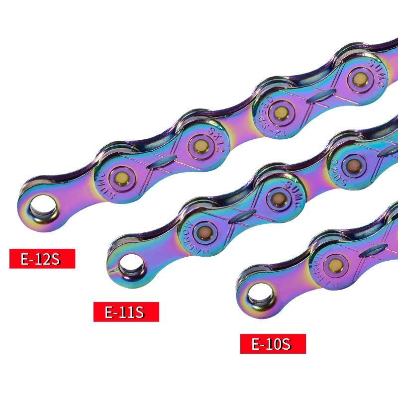 Details about   SUMC Multi-Colored 9/10/11/12 Speed Bicycle Chain Rainbow Hollow Semi-Hollow
