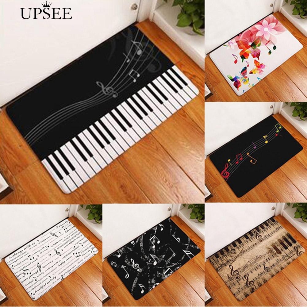 Upsee Piano Keyboard Note Hallway Door Mat Floor Rug Carpet