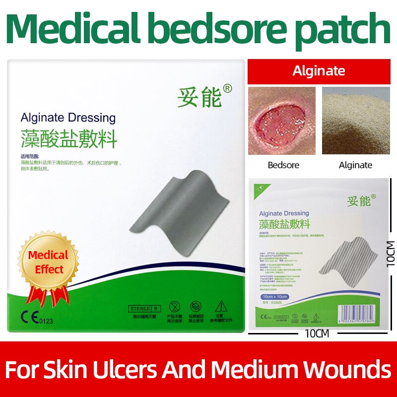 Alginate Dressing for Treatment of Bedsores, Ulcers, Ulcers and Wound