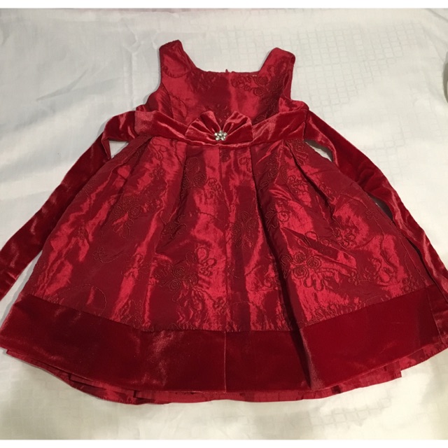 velvet infant dress