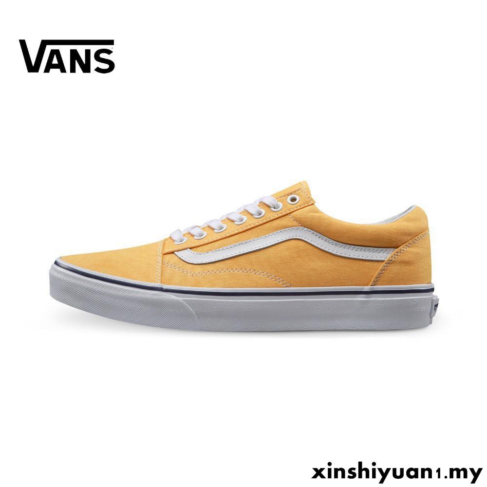 yellow low top vans