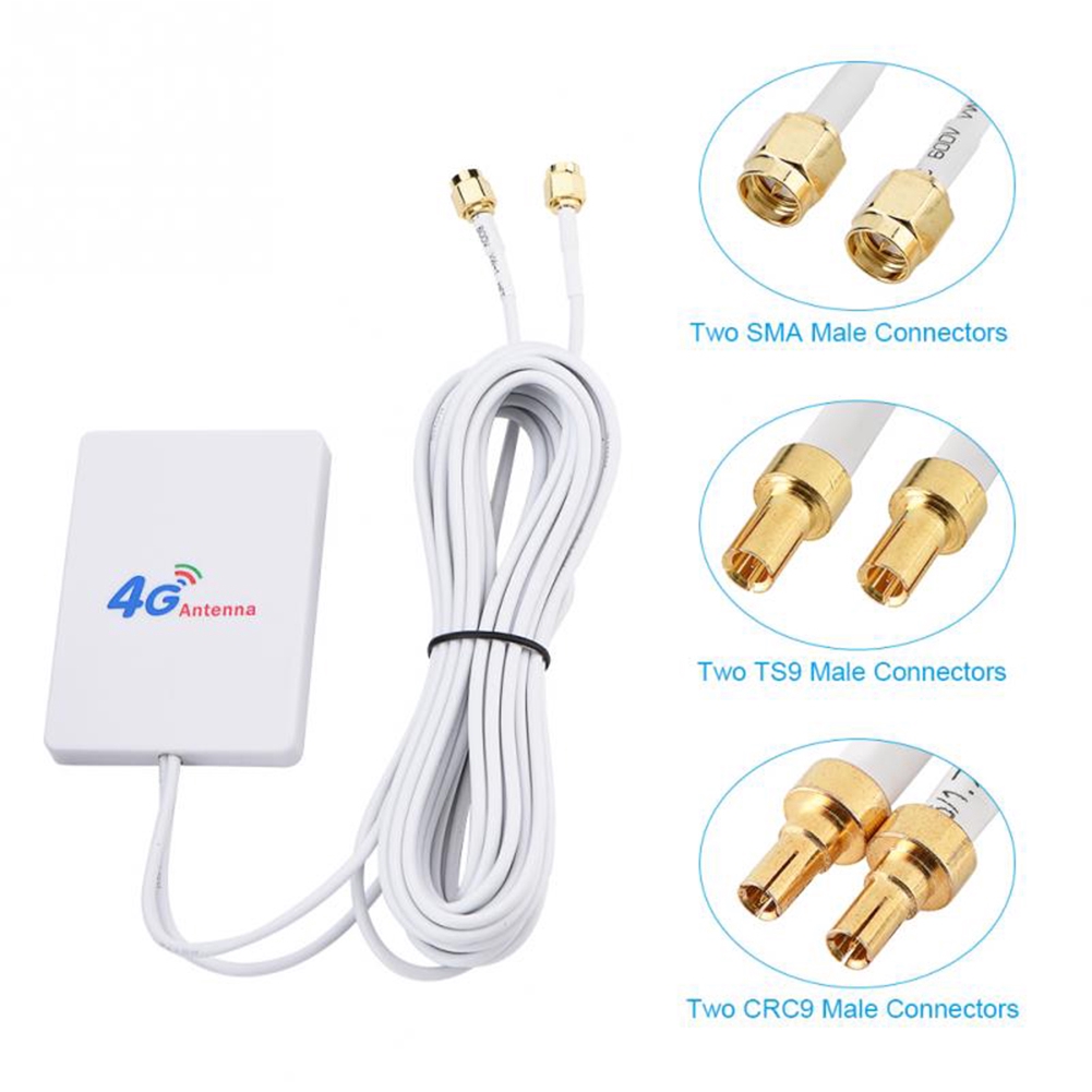 28dBi 4G 3G LTE 2 x TS9 Broadband Antenna Signal Amplifier For Mobile Router 