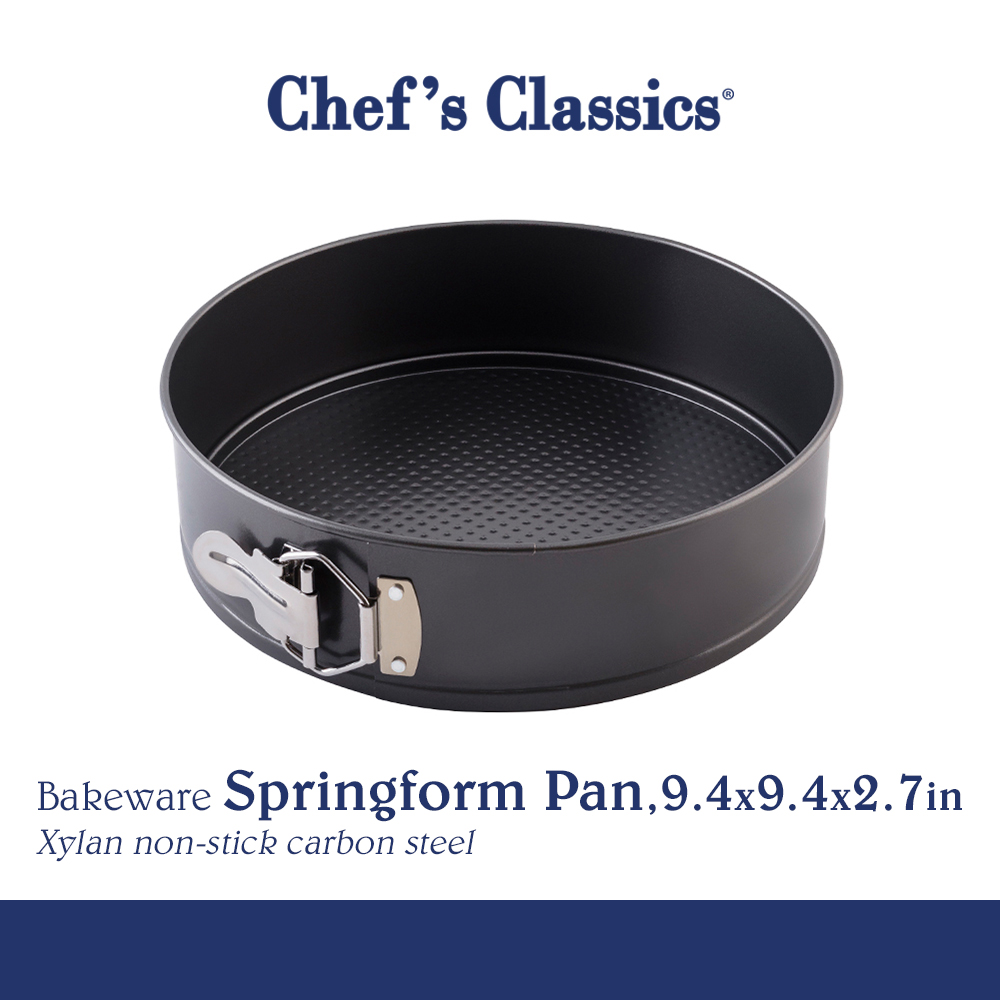 Chef's Classics Bakeware NonStick Springform Pan, 9.4x9.4x2.7in