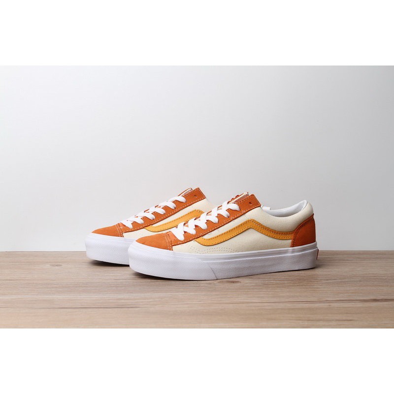 orange vans shoes