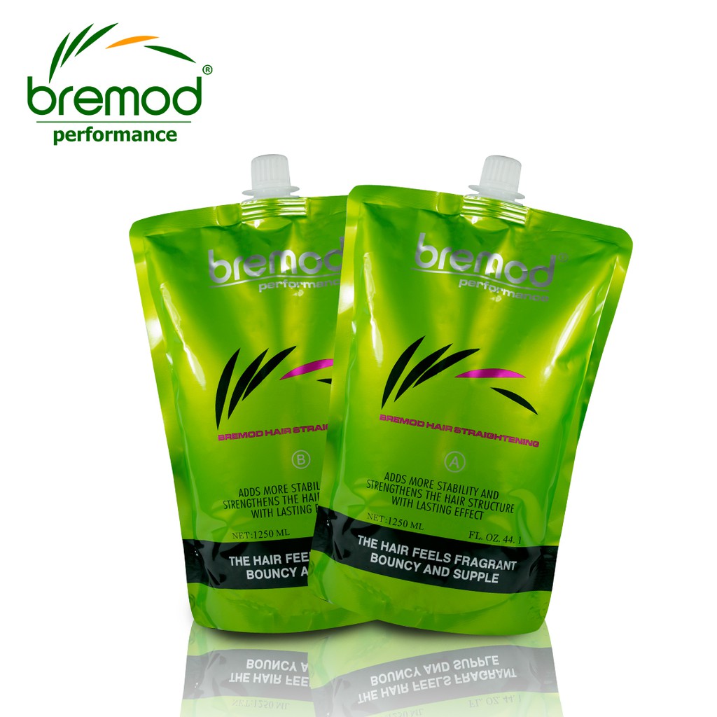 Bremod 2in1 Rebonding Set 1250ml BRT011 Straightening Silky Hair
